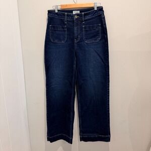 m jeans by maurices Dark Wash Wide Leg Patch Pocket Jeans | Size 10